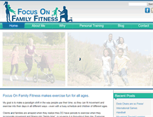 Tablet Screenshot of focusonfamilyfitness.com